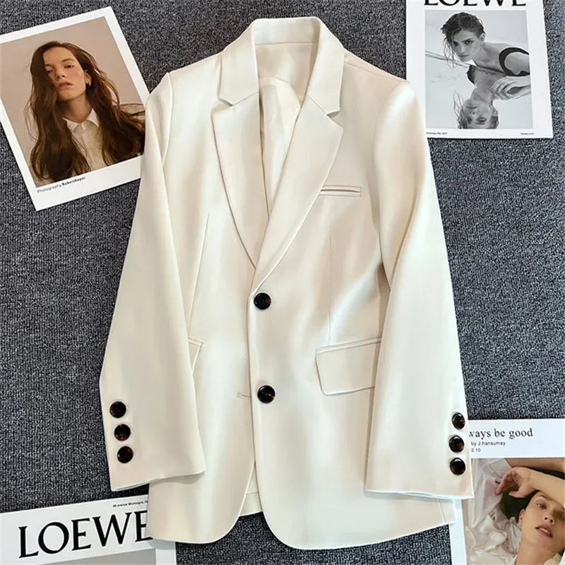Classic Single-Button Women’s Blazer