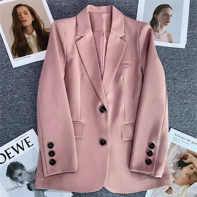 Classic Single-Button Women’s Blazer