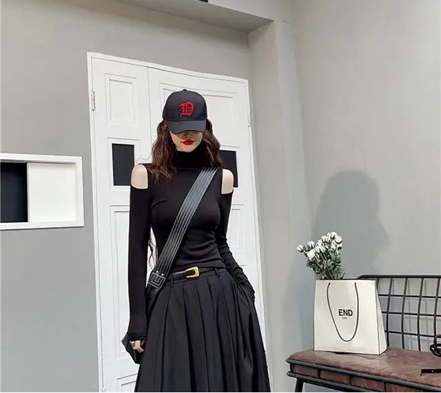 Classic Pleated Maxi Skirt