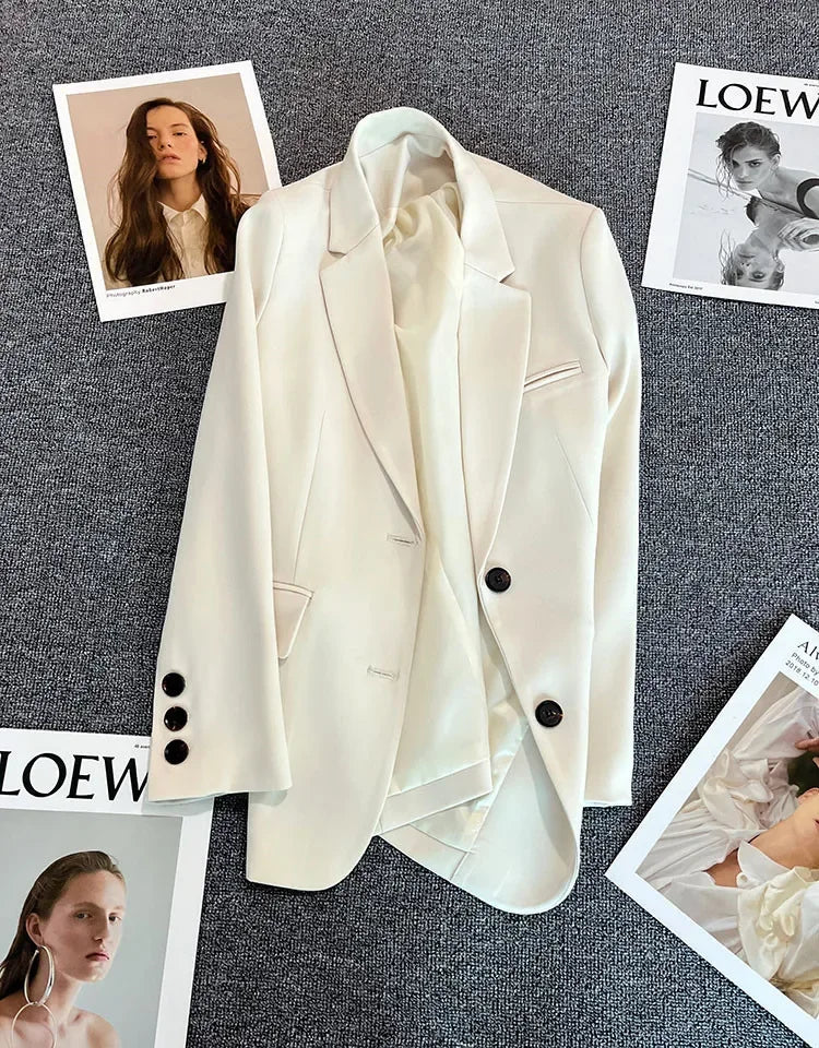 Classic Single-Button Women’s Blazer