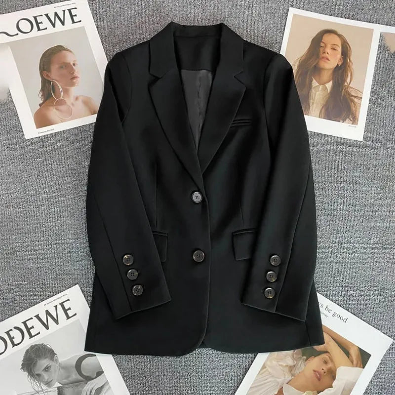 Classic Single-Button Women’s Blazer