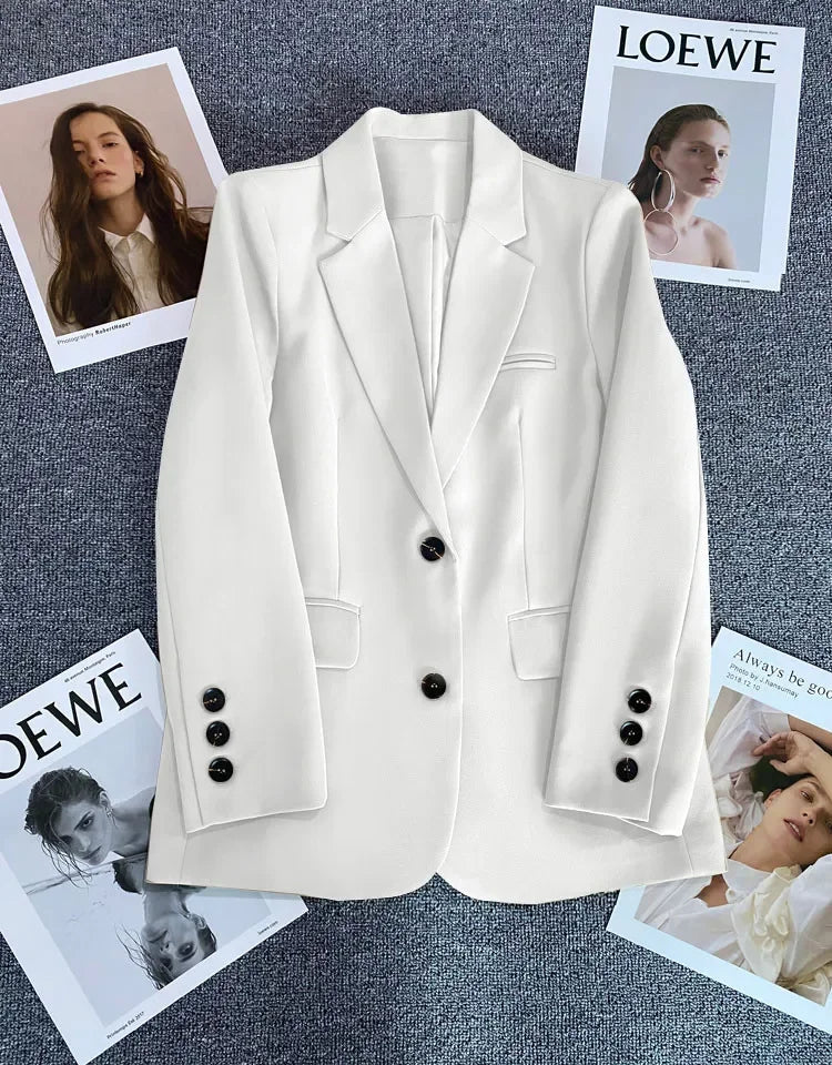 Classic Single-Button Women’s Blazer