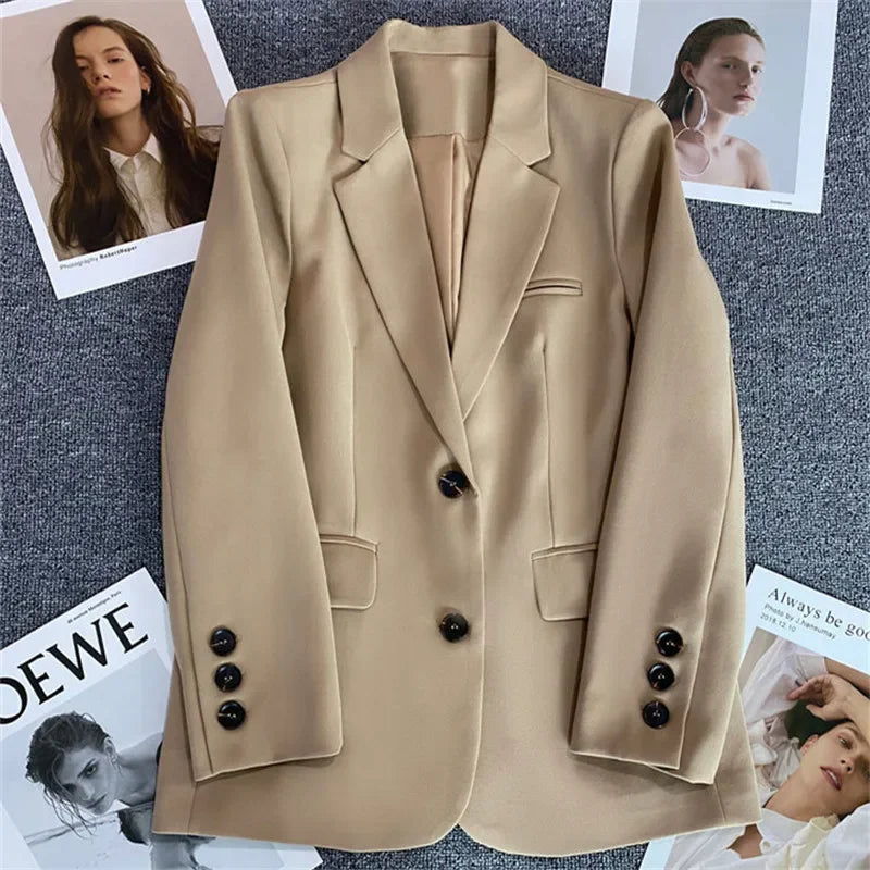 Classic Single-Button Women’s Blazer