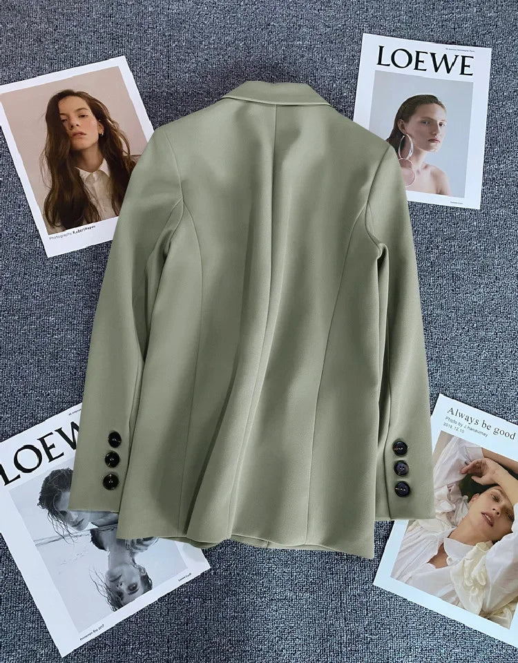 Classic Single-Button Women’s Blazer