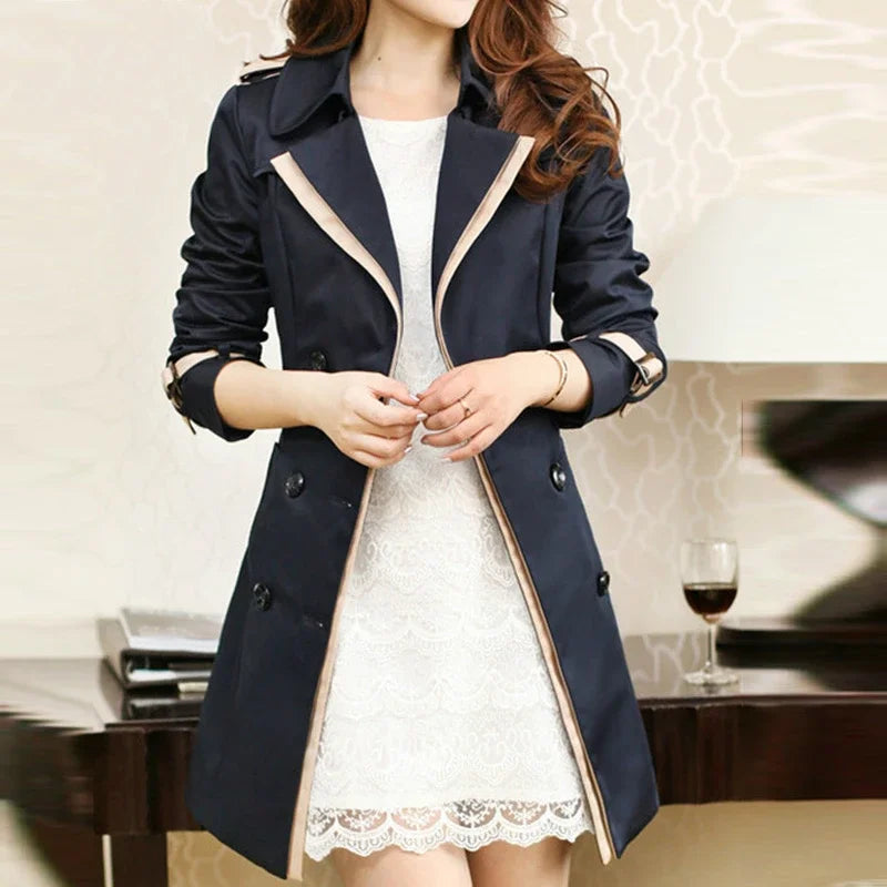Women's Double-Breasted Trench Coat